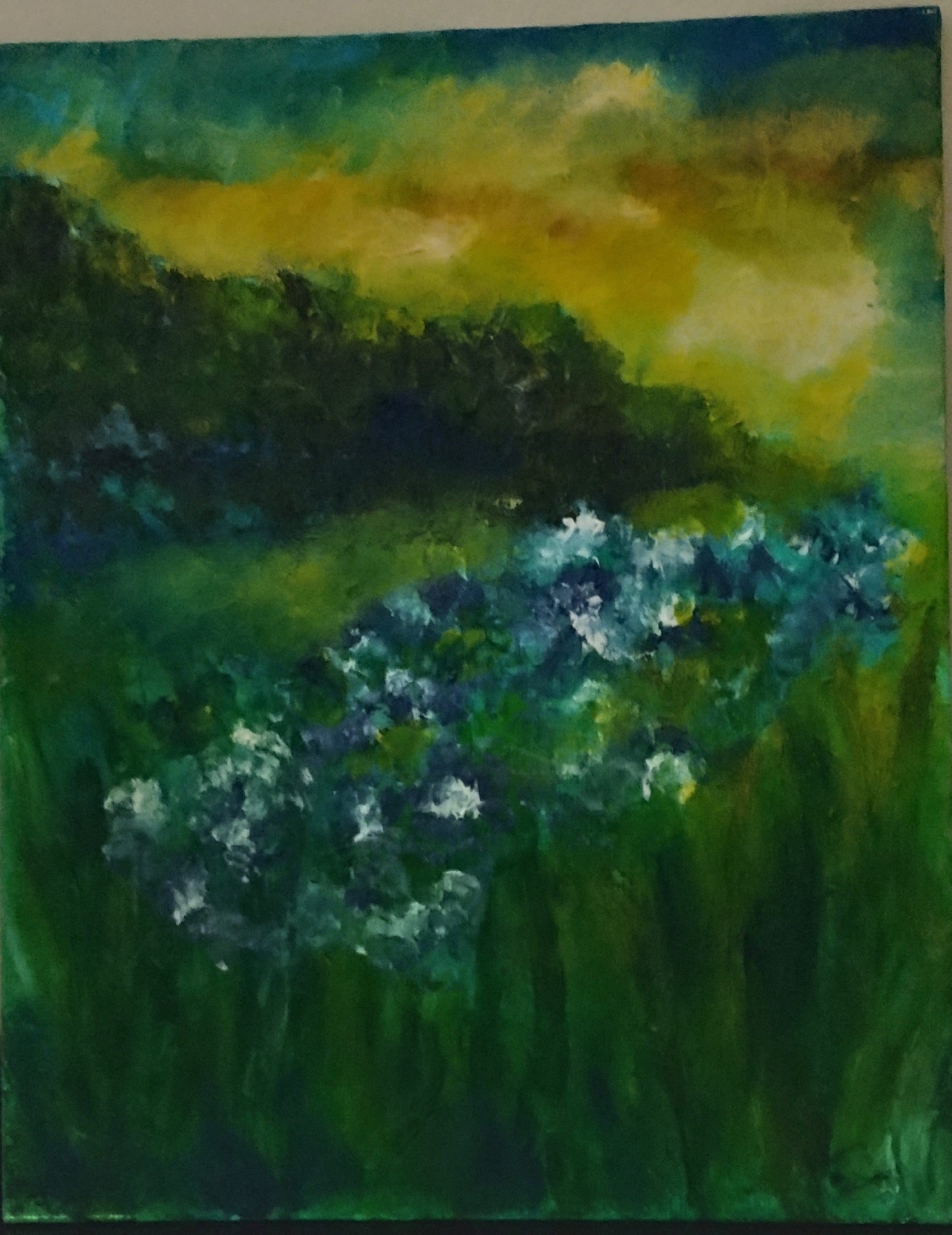A Valley with Irises