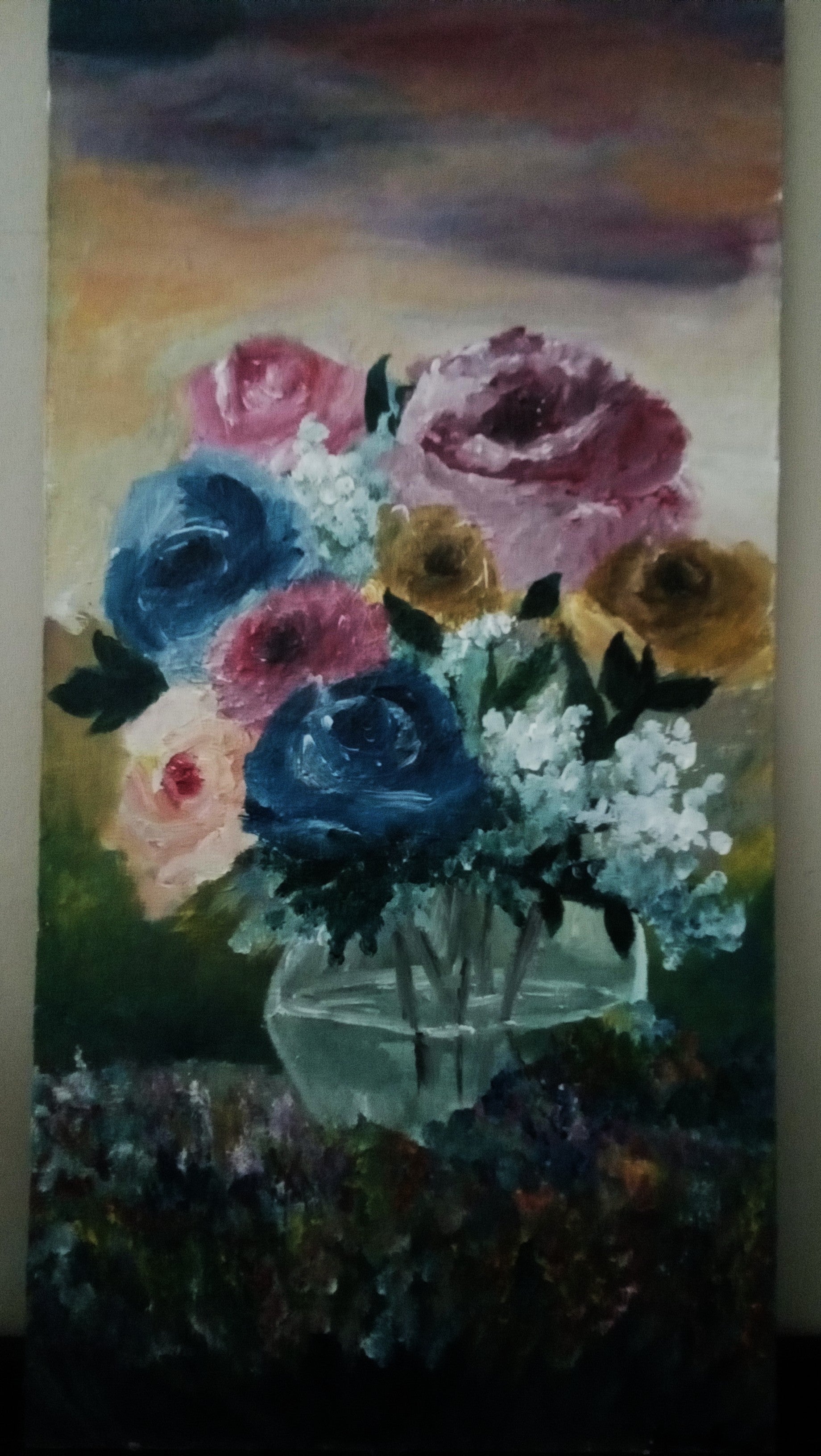 Bouquet With a Purple Sky