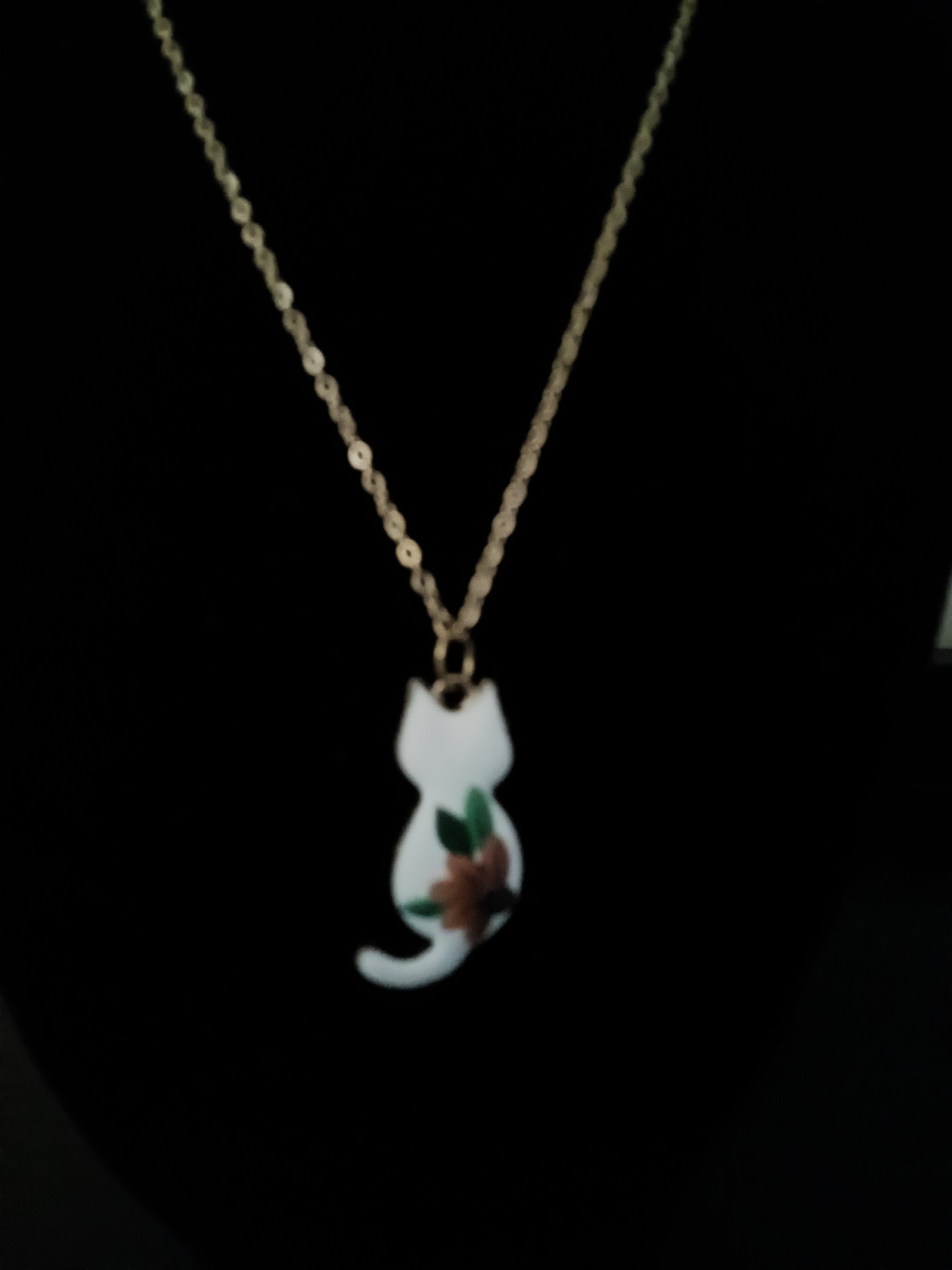 Sunflower Cat Necklace