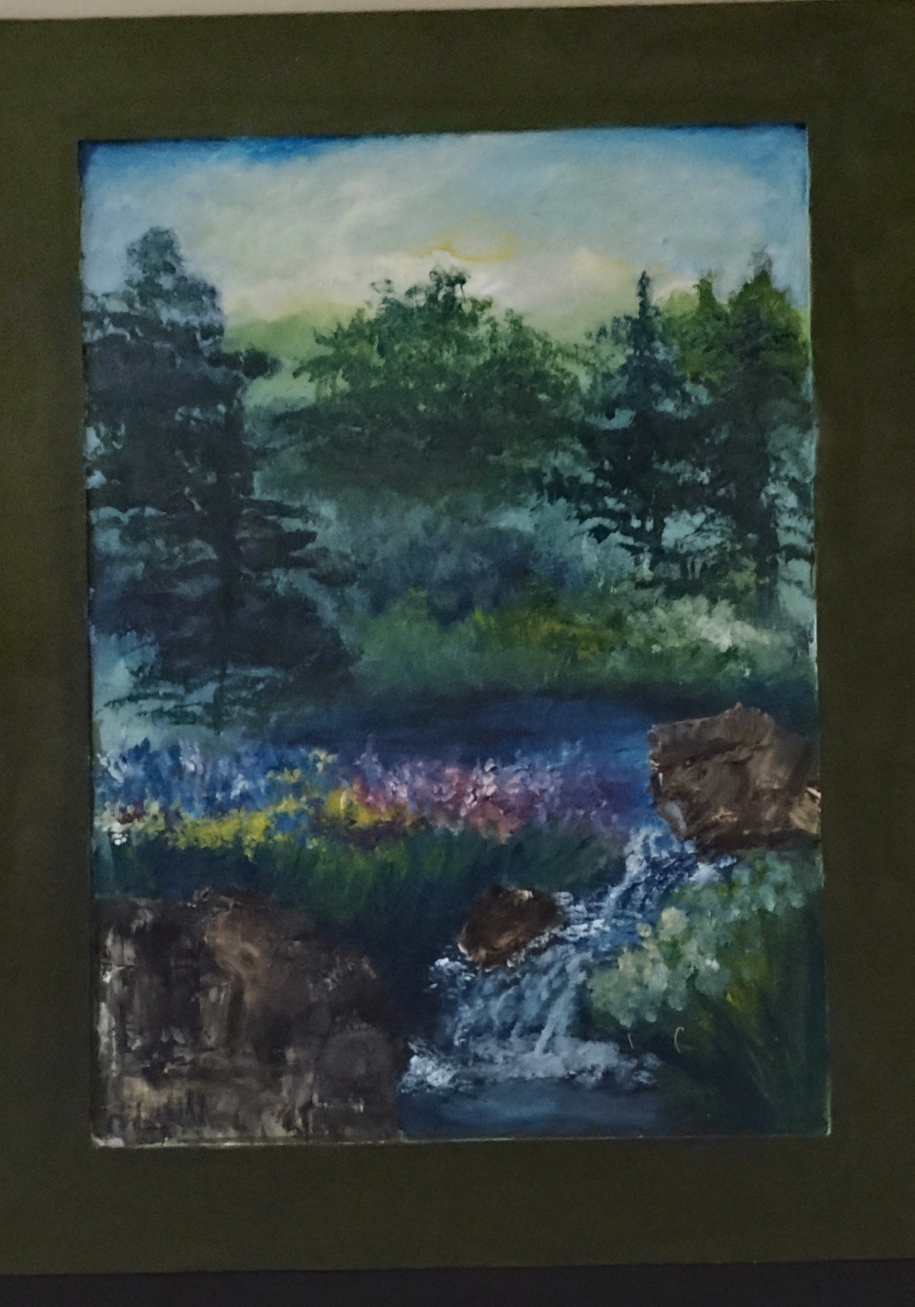 Trees and a Waterfall